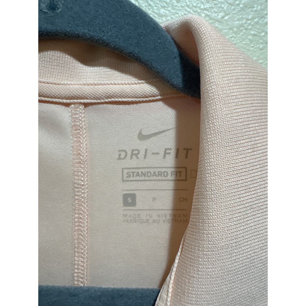 Nike Dri-FIT Victory women's sleeveless golf polo peach pink size small - Picture 2 of 3